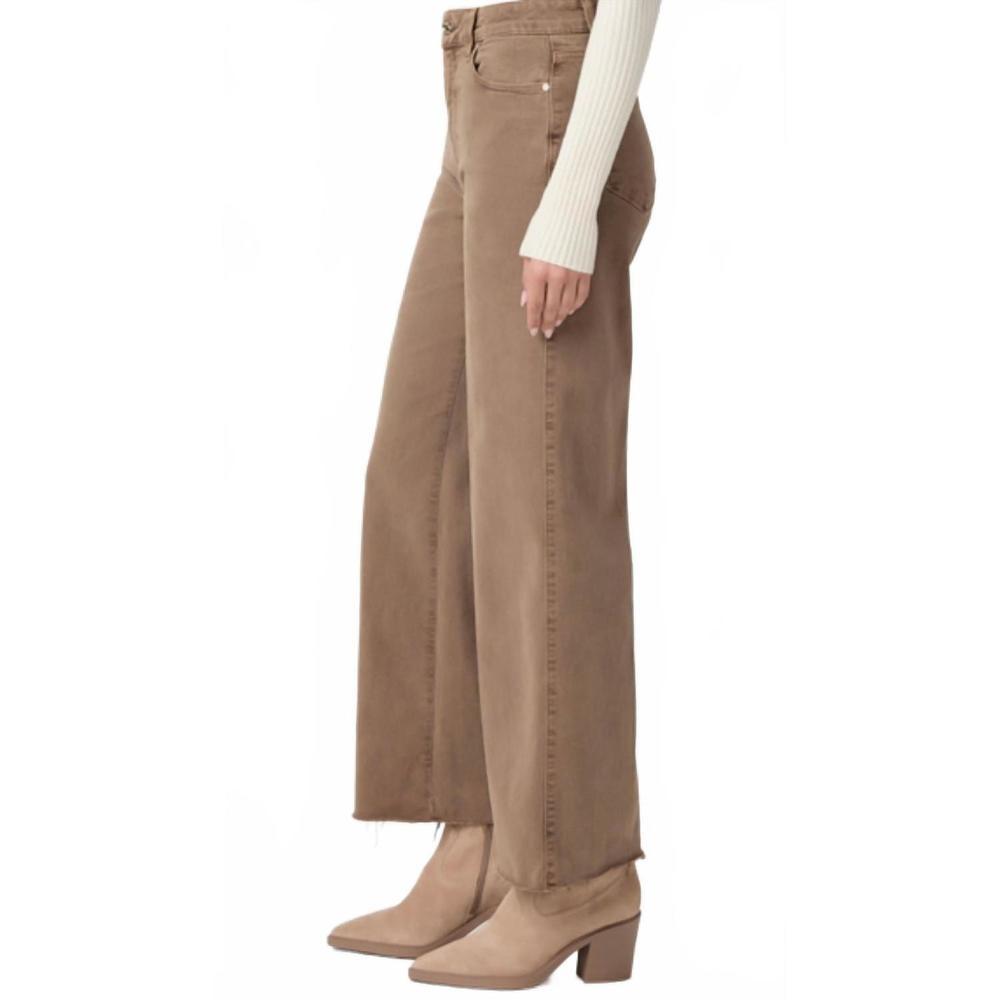 NEW PAIGE anessa 31" wide leg jeans in vintage canewood